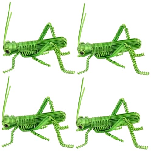 Hemobllo 4stücke Aluminium Insektenfigur Simulation Robustem Aluminium Für Dekorative Zwecke Im Büro Und Schlafzimmer Kunstvolle Tierfigur Als Schreibtischdeko von Hemobllo