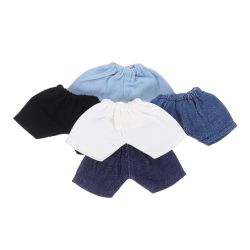 Hemobllo 5 Stück Puppen Shorts Weiche Baumwollhose mit Elastischem Mini Hose für Plüschpuppen Vielseitige Farben Komfortables Puppenkleidungs Accessoire von Hemobllo