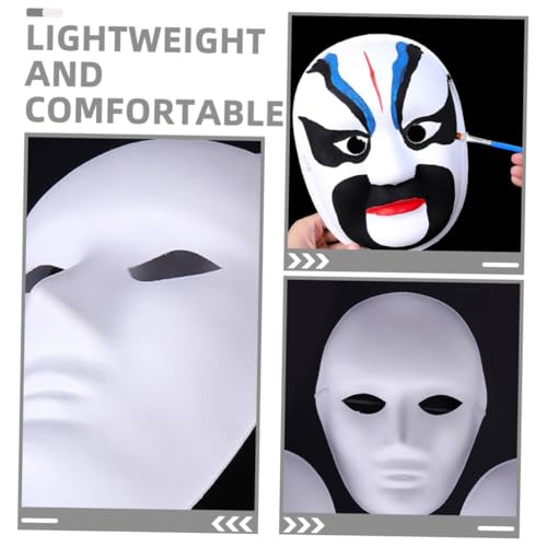 Hemobllo 5 Stück Teiliges DIY Papiermasken Weiß Blanko Maske zum Bemalen Basteln Kinderparty Karneval Halloween Kreative Kostümdekoration Jungen Gesicht Hemobllo 5 Stück Teiliges DIY Papiermasken Weiß Blanko Maske zum Bemalen Basteln Kinderparty Karneval Halloween Kreative Kostümdekoration Jungen Gesicht von Hemobllo