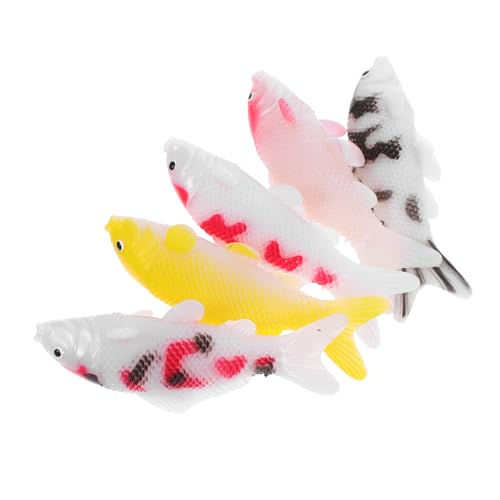 Hemobllo 5 Stück Teiliges Miniatur Koi Fische aus PVC Lebensechte Aquarien Deko Vielseitige Künstliche Fische für Aquarium Gestaltung und Fotografie Farbenfrohe Langlebige Fischmodelle für von Hemobllo