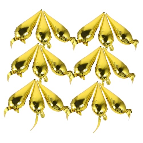 Hemobllo 50 Stück Große Gold Folienballons Sternförmige Aluminium Partydekoration Luftballons für Geburtstag Hochzeit Babyparty und Abschlussfeier von Hemobllo