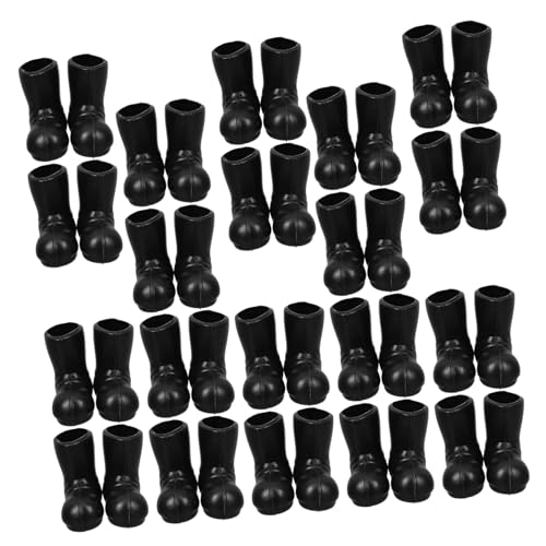 Hemobllo 50 Stück Teiliges Miniatur Nikolausstiefel Robuste PE Weihnachtsdeko Detailreiche Mini Schuhe für Puppenhaus Zubehör Kreatives Bastelzubehör Dekorative Mini Stiefel für Festliche von Hemobllo