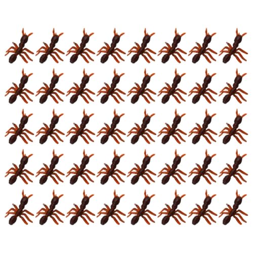 Hemobllo 50Stücke Gefälschte Ameisen Realistische Plastikameisen für Scherze und Dekoration für Halloween Kreative Streiche und für Freunde von Hemobllo
