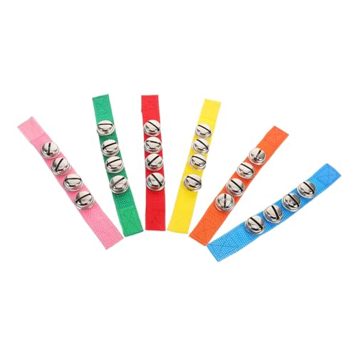 Hemobllo 6 Stück Kleines Handgelenk-glockenspielzeug Für Für Kleinkinder Handgelenkglocken Für Hand-Auge-koordinationsspielzeug Kleine Glocken Stoff von Hemobllo
