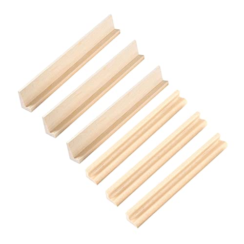 Hemobllo 6 Stück Teiliges Holz Domino Ständer Stabile Domino Halter als Basen und Racks Multifunktionale Tischaufsteller aus Langlebigem Holz von Hemobllo