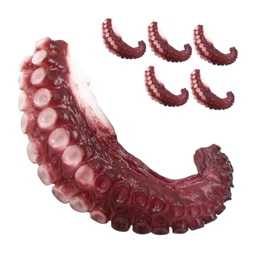 Hemobllo 6 Stück Teiliges Künstliches Octopus Arm Ultrarealistisch für Tischdekoration Fotorequisit Vielseitig für Restaurant und Bildungszwecke Hemobllo 6 Stück Teiliges Künstliches Octopus Arm Ultrarealistisch für Tischdekoration Fotorequisit Vielseitig für Restaurant und Bildungszwecke von Hemobllo