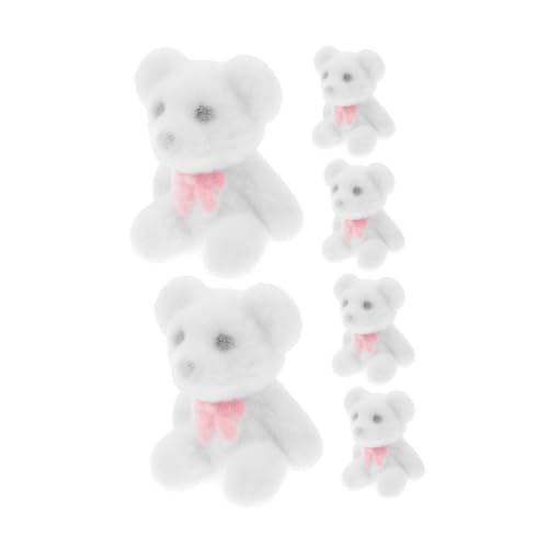 Hemobllo 6 Stück Teiliges Mini Beflockte Bär Anhänger Weiß Plüsch Tier Dekorationen für Hochzeit Geburtstag Shower DIY Bastelzubehör Charmante Accessoires für Party und Hemobllo 6 Stück Teiliges Mini Beflockte Bär Anhänger Weiß Plüsch Tier Dekorationen für Hochzeit Geburtstag Shower DIY Bastelzubehör Charmante Accessoires für Party und von Hemobllo