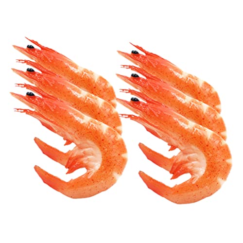 Hemobllo 6 Stück Teiliges PVC Garnelenmodell Realistisch Gestaltete Dekoration Langlebige Künstliche Shrimps für Fotorequisiten Partydeko Kinderspielzeug und Edukative Zwecke Hemobllo 6 Stück Teiliges PVC Garnelenmodell Realistisch Gestaltete Dekoration Langlebige Künstliche Shrimps für Fotorequisiten Partydeko Kinderspielzeug und Edukative Zwecke von Hemobllo