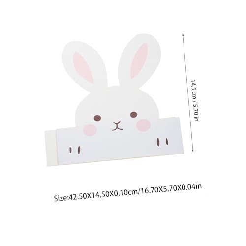 Hemobllo 6 Stück Teiliges Party Hasenohren Cosplay Osterkrone Accessoire für Erwachsene Bequem Tragbar Festlich und Vielseitig für Ostern und Geburtstagsfeiern von Hemobllo