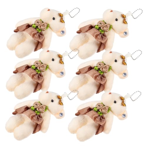 Hemobllo 6 Stück Teiliges Plüschbär DIY Schlüsselanhänger Anhänger Leichte Langlebige Kuscheltier Hochzeit Deko für Familie und Freundinnen Hemobllo 6 Stück Teiliges Plüschbär DIY Schlüsselanhänger Anhänger Leichte Langlebige Kuscheltier Hochzeit Deko für Familie und Freundinnen von Hemobllo