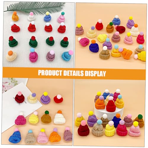 Hemobllo 60 Stück Bunte Mini Strickmützen aus Wollgarn DIY Bastelset für Weihnachtsdekoration Puppenhaus Handgemachte Kleine Hüte für Bastelprojekte Langlebig und Farbintensiv Hemobllo 60 Stück Bunte Mini Strickmützen aus Wollgarn DIY Bastelset für Weihnachtsdekoration Puppenhaus Handgemachte Kleine Hüte für Bastelprojekte Langlebig und Farbintensiv von Hemobllo