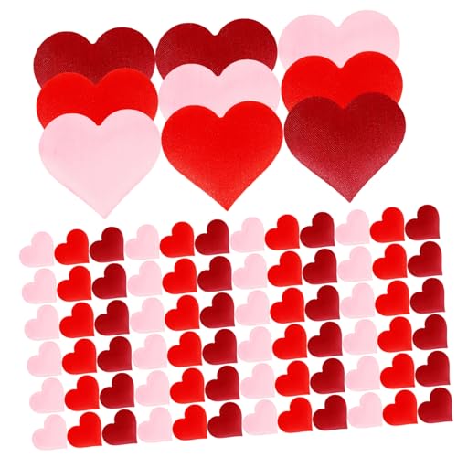 Hemobllo 600 Stück Herzförmige Schwamm Blütenblätter Tischdeko Konfetti für Hochzeit Valentinstag Party Romantische Herz Deko in Rot Rosa Für Festliche Anlässe von Hemobllo