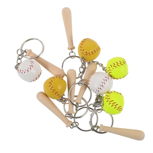 Hemobllo 6Stücke Baseball Schlüsselanhänger Baseball Rucksack Anhänger Mitgebsel Für Baseballpartys Und Sportliche Souvenirs von Hemobllo
