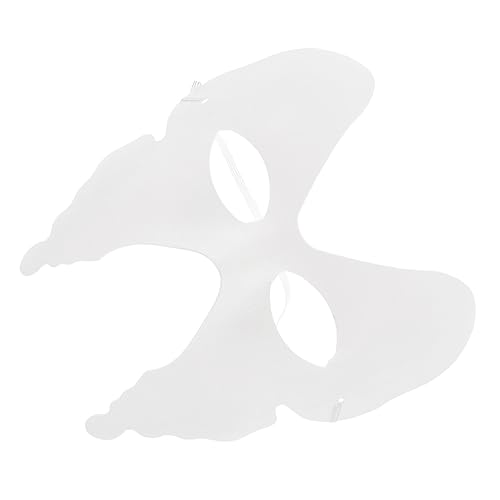Hemobllo 6Stücke DIY Schmetterling Masken Weiße Papiermasken zum Handbemalen für Kreative Maskerade Requisiten für Geburtstagsfeiern Hochzeiten und Themenpartys von Hemobllo