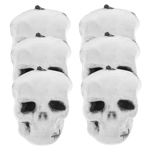 Hemobllo 6Stücke Deko aus Realistische Halloween Schädel Requisiten für Gruselige Partys Skelett Dekoration für Halloween Events und Spukhaus Arrangements Hemobllo 6Stücke Deko aus Realistische Halloween Schädel Requisiten für Gruselige Partys Skelett Dekoration für Halloween Events und Spukhaus Arrangements von Hemobllo