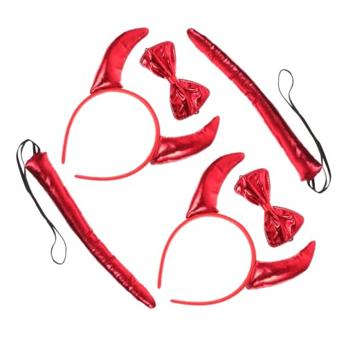 Hemobllo 6Stücke Teiliges Halloween Tierkostüm mit Horn Stirnbändern Fliege für Cosplay Lustiges Zubehör für Halloween Feiern Langlebig Dehnbar Hemobllo 6Stücke Teiliges Halloween Tierkostüm mit Horn Stirnbändern Fliege für Cosplay Lustiges Zubehör für Halloween Feiern Langlebig Dehnbar von Hemobllo