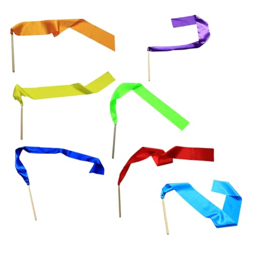 Hemobllo 7 Stück Tanzende Seidenbänder Rhythmisch Schleifentanz Bunt Gymnastik Kleinkinder Streamer Turngeräte Für Party Fitnessstudio Tanzbänder Bambus Hemobllo 7 Stück Tanzende Seidenbänder Rhythmisch Schleifentanz Bunt Gymnastik Kleinkinder Streamer Turngeräte Für Party Fitnessstudio Tanzbänder Bambus von Hemobllo