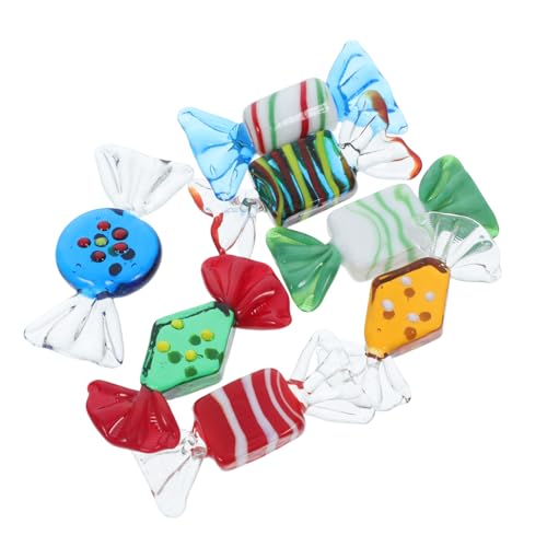 Hemobllo 7 Stück Teiliges Candy Ornament Set Bunte Figuren Handgefertigt Ästhetische Tischdeko für Hochzeit Party Weihnachten Festliche Innenraumdekoration von Hemobllo