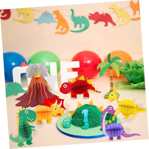Hemobllo 7 Stück Teiliges Dinosaurier Party Bunte Papier Honigwaben Mittelstücke Kreative Tischdekoration für Kindergeburtstag Vielseitig für Garten und Innenräume Geeignet Hemobllo 7 Stück Teiliges Dinosaurier Party Bunte Papier Honigwaben Mittelstücke Kreative Tischdekoration für Kindergeburtstag Vielseitig für Garten und Innenräume Geeignet von Hemobllo