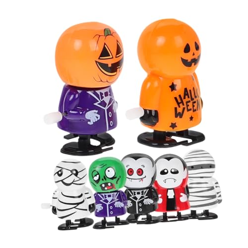 Hemobllo 7Stücke Teiliges Halloween Aufziehspielzeug Lustige Figuren mit Laufmechanismus für Halloween Partys Kürbis Zombie und Geisterdesigns Hemobllo 7Stücke Teiliges Halloween Aufziehspielzeug Lustige Figuren mit Laufmechanismus für Halloween Partys Kürbis Zombie und Geisterdesigns von Hemobllo