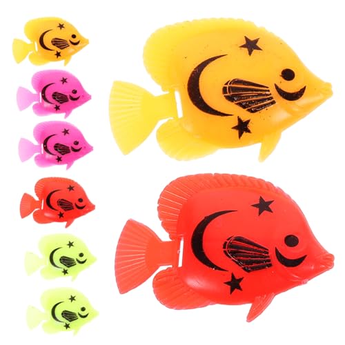 Hemobllo 8 Stück Simuliertes gefälschtes Fischspielzeug Tank künstlicher Fisch Fischglas Dekorationen Aquarienfische Dekoration schwimmendes Fischdekor Haushalt Fisch Figur Plastik Hemobllo 8 Stück Simuliertes gefälschtes Fischspielzeug Tank künstlicher Fisch Fischglas Dekorationen Aquarienfische Dekoration schwimmendes Fischdekor Haushalt Fisch Figur Plastik von Hemobllo