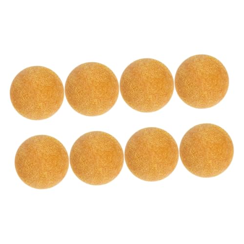 Hemobllo 8 Stück Tischfußball Foosball Kickertischbälle Fußballbälle Mini -Bälle Kleiner Fußball Mini-Fußball Mini-Fußbälle als Gastgeschenke Mini Tischkicker Abs Yellow von Hemobllo