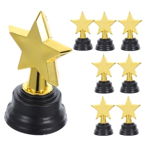 Hemobllo 8 Teilige Fünfzackige Sterntrophäe Kleine Trophäe Basketballtrophäen Trophäenpreis Pokal Mini Trophäe Trophäen Für Trophäe Für Turniertrophäe Event Requisite von Hemobllo