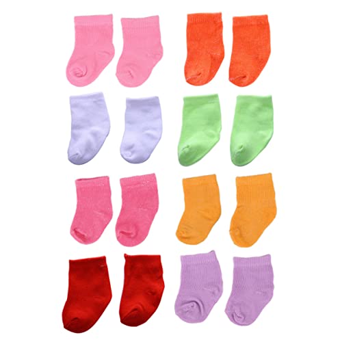 Hemobllo 8Paare Puppensocken Bunten Farben Puppenzubehör für Puppen Kostümzubehör zum Basteln und Kreative Kinderaktivitäten Hemobllo 8Paare Puppensocken Bunten Farben Puppenzubehör für Puppen Kostümzubehör zum Basteln und Kreative Kinderaktivitäten von Hemobllo