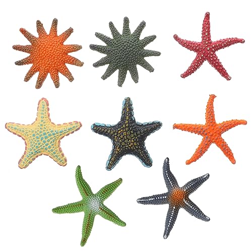 Hemobllo 8Stücke Teiliges Seesternfiguren aus TPR Realistische Meerestier Dekoration für Langlebig und Wiederverwendbar für Sommerpools und Stranddeko und Lebendige von Hemobllo
