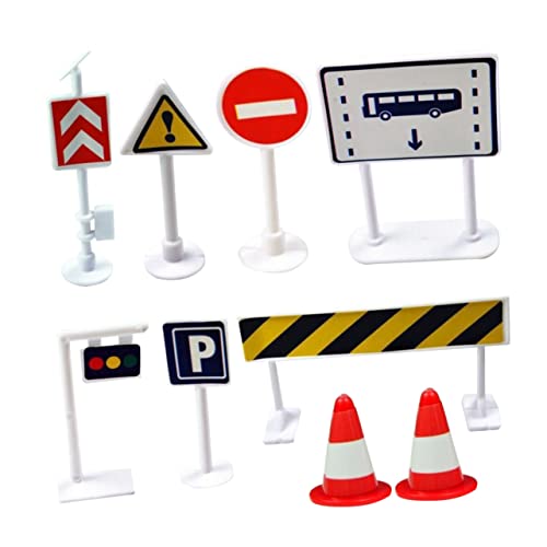 Hemobllo 9Stücke Teiliges Verkehrsschild Spielset für Kognitive Spiele für Junge und Jungen Fördert Erkennen von Straßenschildern und Kreatives Rollenspiel Hemobllo 9Stücke Teiliges Verkehrsschild Spielset für Kognitive Spiele für Junge und Jungen Fördert Erkennen von Straßenschildern und Kreatives Rollenspiel von Hemobllo