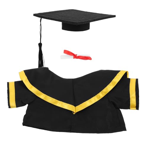 Hemobllo Abschlussbär-outfit Stofftier-anziehoutfit Abschluss Stofftiere Plüsch-abschlussoutfit Bären-plüschtier-kostüm Kostümanzug Aus Bärenplüsch Bärenpuppe Verkleiden Sich Schwarz Papier Hemobllo Abschlussbär-outfit Stofftier-anziehoutfit Abschluss Stofftiere Plüsch-abschlussoutfit Bären-plüschtier-kostüm Kostümanzug Aus Bärenplüsch Bärenpuppe Verkleiden Sich Schwarz Papier von Hemobllo