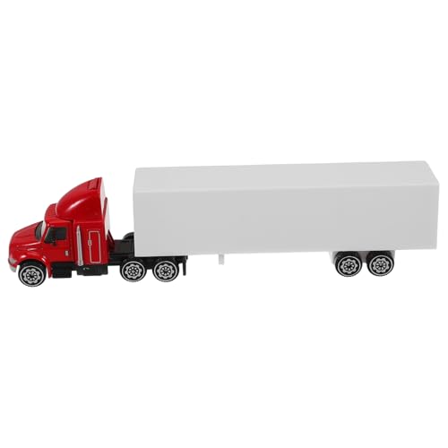 Hemobllo Alloy Modell LKW mit Container Amerikanisches Design Detailreiche Verarbeitung für Sammler und Realistische Transport Szenarien für Lernen Hemobllo Alloy Modell LKW mit Container Amerikanisches Design Detailreiche Verarbeitung für Sammler und Realistische Transport Szenarien für Lernen von Hemobllo