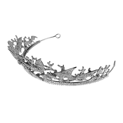 Hemobllo Atemberaubende Fledermauskrone für Damen Retro Tiara mit Strasssteinen Halloween Feiern Festivals Langlebiger Gefertigt Elegant Hemobllo Atemberaubende Fledermauskrone für Damen Retro Tiara mit Strasssteinen Halloween Feiern Festivals Langlebiger Gefertigt Elegant von Hemobllo