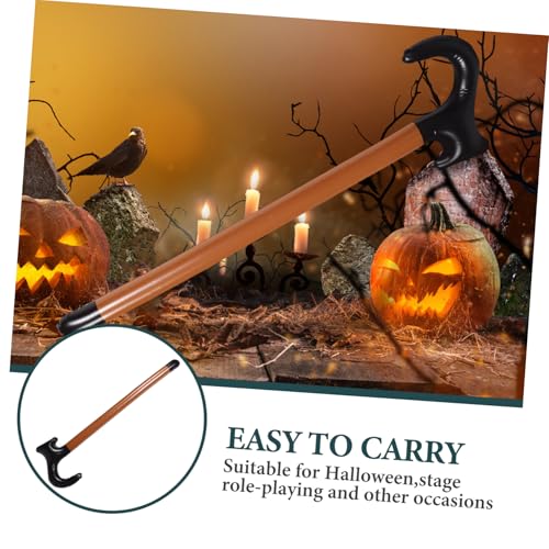 Hemobllo Aufblasbarer Gehstock Kostüm Gehstock für Erwachsene und Leicht Langlebig für Halloween Rollenspiele Bühnenauftritte Lustiges Accessoire für Alte Herren und Damen von Hemobllo
