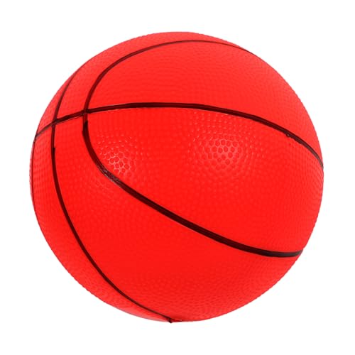 Hemobllo Aufblasbarer Hüpfball Basketballkorb Kindersport Basketball Kinderbasketball Basketball Für Kleinkinder Kleiner Basketball Kleinkind Trainiert Basketball Rot PVC von Hemobllo