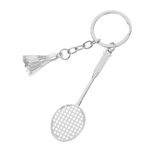 Hemobllo Badmintonschläger-Schlüsselanhänger Badminton -Schlägerzubehör Fledermaus-Schlüsselanhänger Mini-Schläger-Schlüsselanhänger Professioneller Badmintonschläger Zinklegierung Silber Hemobllo Badmintonschläger-Schlüsselanhänger Badminton -Schlägerzubehör Fledermaus-Schlüsselanhänger Mini-Schläger-Schlüsselanhänger Professioneller Badmintonschläger Zinklegierung Silber von Hemobllo