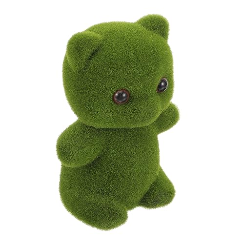 Hemobllo Bären-Dekoration Moos Simulierte -Figur Für Hochzeiten Und Partys Tierisches Wohnaccessoire Für Sofa Und Langlebig Und Detailreich Gestaltet von Hemobllo