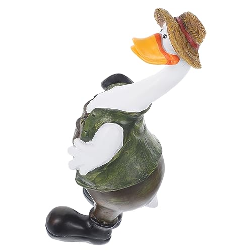 Hemobllo Cartoonente Ornamente Hinterhofdekor Kleine Figur Entlein lustige Entenfiguren kleine Enten Hochzeitsstatue Gartenverzierung Statuen für den Garten Dekoration Harz Hemobllo Cartoonente Ornamente Hinterhofdekor Kleine Figur Entlein lustige Entenfiguren kleine Enten Hochzeitsstatue Gartenverzierung Statuen für den Garten Dekoration Harz von Hemobllo