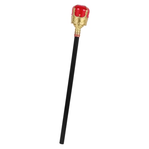 Hemobllo Cosplay Königszepter Rot Gold Dekorativer Gehstock Requisite für Halloween Party Leichtes Accessoire Robustes Mittelalter Kostüm Zubehör für Fasching und Themenfeiern Hemobllo Cosplay Königszepter Rot Gold Dekorativer Gehstock Requisite für Halloween Party Leichtes Accessoire Robustes Mittelalter Kostüm Zubehör für Fasching und Themenfeiern von Hemobllo