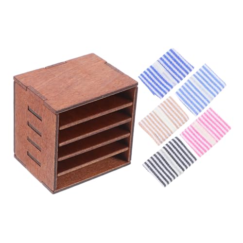Hemobllo Dekorativer Aufbewahrungsschrank für Puppenhausmöbel Realistisches Mini Regal für Rollenspiele Charmantes Design für Kreative Spielstunden Hemobllo Dekorativer Aufbewahrungsschrank für Puppenhausmöbel Realistisches Mini Regal für Rollenspiele Charmantes Design für Kreative Spielstunden von Hemobllo