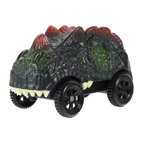 Hemobllo Dinosaurier Spielzeugauto mit Licht Gleisspielzeug für Pädagogisches Rennspielzeug ohne Batterie Fördert Verkehrssicherheit und Hand Augen Koordination von Hemobllo