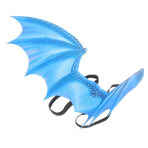 Hemobllo Drachenflügel Cosplay Kostüm Flügel aus Strapazierfähigem Vliesstoff Halloween Karneval Zubehör für Besondere Rollenspiele und Kinderpartys Auffälliges Design für Unvergessliche von Hemobllo