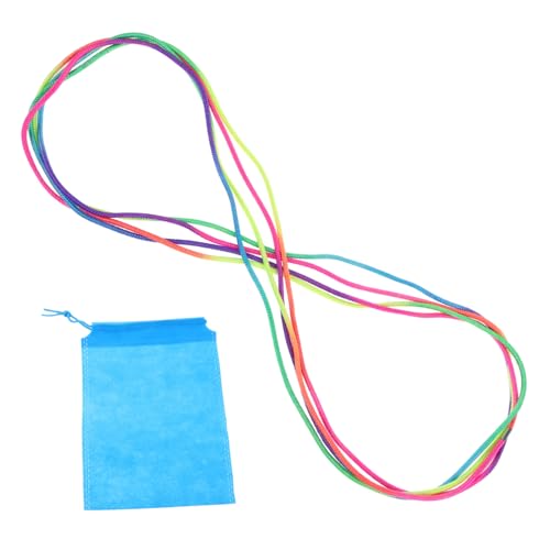 Hemobllo Elastisches Sprungseil für Interaktives für Outdoor Aktivitäten Gummiseil mit Aufbewahrungstasche Fördert Gesundheit und Körperkoordination Beim von Hemobllo