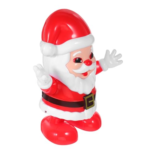 Hemobllo Elektrischer Tanzender Weihnachtsmann Weihnachtsdeko Party Favor Plastik Weihnachtsdekoration Batteriebetrieben ohne Batterien von Hemobllo