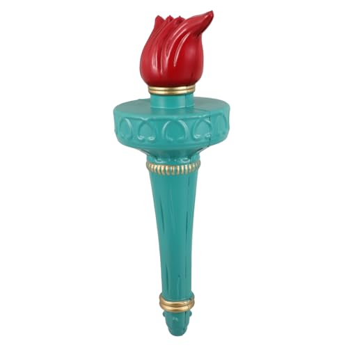 Hemobllo Fackel Der Freiheitsstatue Unabhängigkeitstag Kostüm Fackel Der Freiheitsstatue Kopfbedeckung Der Freiheitsstatue Himmelblau Pu von Hemobllo