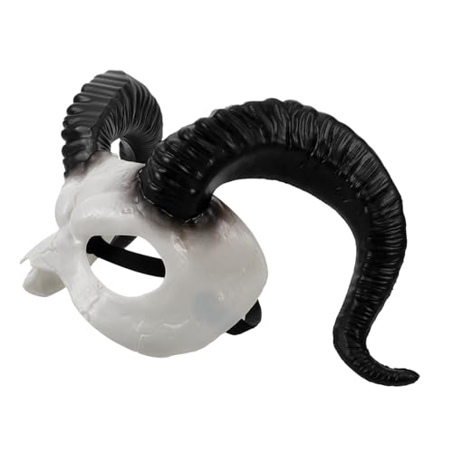 Hemobllo Festival Cosplay Maske für Halloween Halbmaske mit Realistischem Teufelsdesign für Partys Atmungsaktiv Leicht Langlebig von Hemobllo
