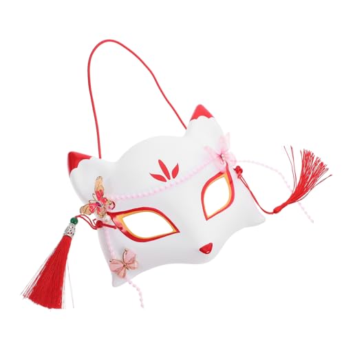 Hemobllo Fuchs Halbmaske für Halloween Cosplay Kostümparty Kreative Requisite mit Detailliertem Design Leicht Tragbar Vielseitig Einsetzbar für Feiern Hemobllo Fuchs Halbmaske für Halloween Cosplay Kostümparty Kreative Requisite mit Detailliertem Design Leicht Tragbar Vielseitig Einsetzbar für Feiern von Hemobllo