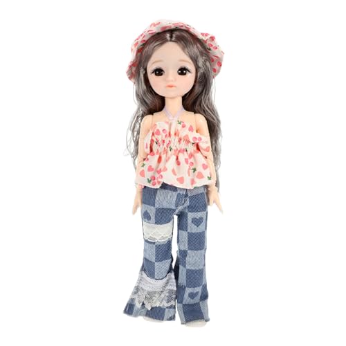 Hemobllo Gelenkpuppe im Boho Stil mit Festlichem Outfit Schuhen und Hut Perfektes für Kreative Spielmomente von Hemobllo
