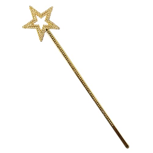 Hemobllo Goldener Zauberstab für Leichter Feenstab mit Stern als Party Favor und Cosplay Accessoire für Mädchen für Festlichkeiten und Rollenspiele Hemobllo Goldener Zauberstab für Leichter Feenstab mit Stern als Party Favor und Cosplay Accessoire für Mädchen für Festlichkeiten und Rollenspiele von Hemobllo