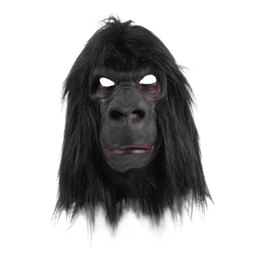 Hemobllo Gorilla Maske Halloween Kostüm Maske Realistische Party Cosplay Requisite für Festivals Hochwertige Verarbeitung für Halloween Cosplay Events von Hemobllo